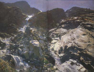 John Singer Sargent Glacier Streams-The Simplon (mk18)